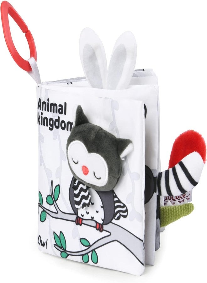 BeFunky Baby Books Toy 0-18 Months, Newborn Sensory Soft Books Toy, High Contrast Touch & Feel Crinkle Cloth Books with Squeaker, Early Development Bath Toys Gift (Animal Kingdom) - Image 1